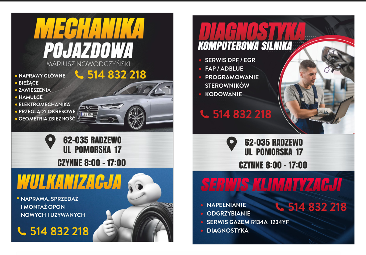 ULOTKI / PLAKATY / WIZYTOWKI