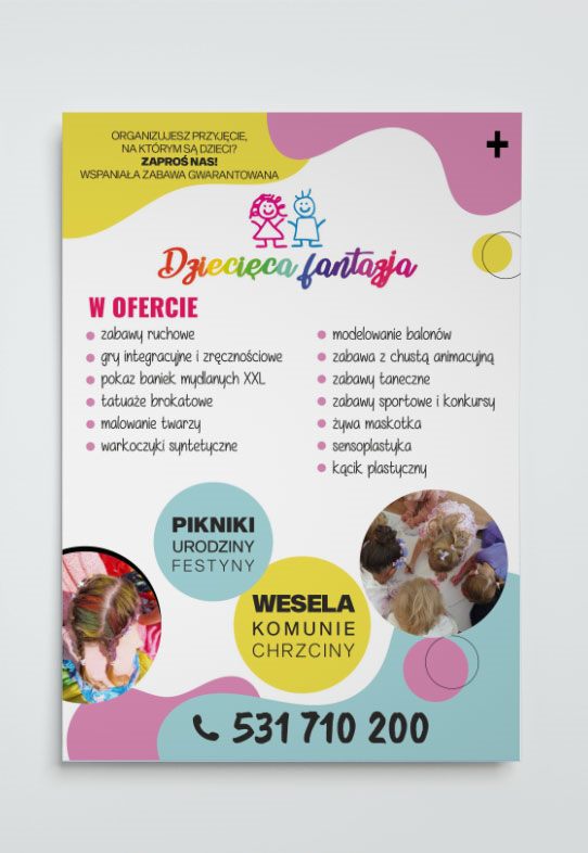 ULOTKI / PLAKATY / WIZYTOWKI